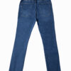 Jean Skinny stretch, bota recta, tiro alto, tono azul medio oscuro, cierre con cremallera Ref: 240903